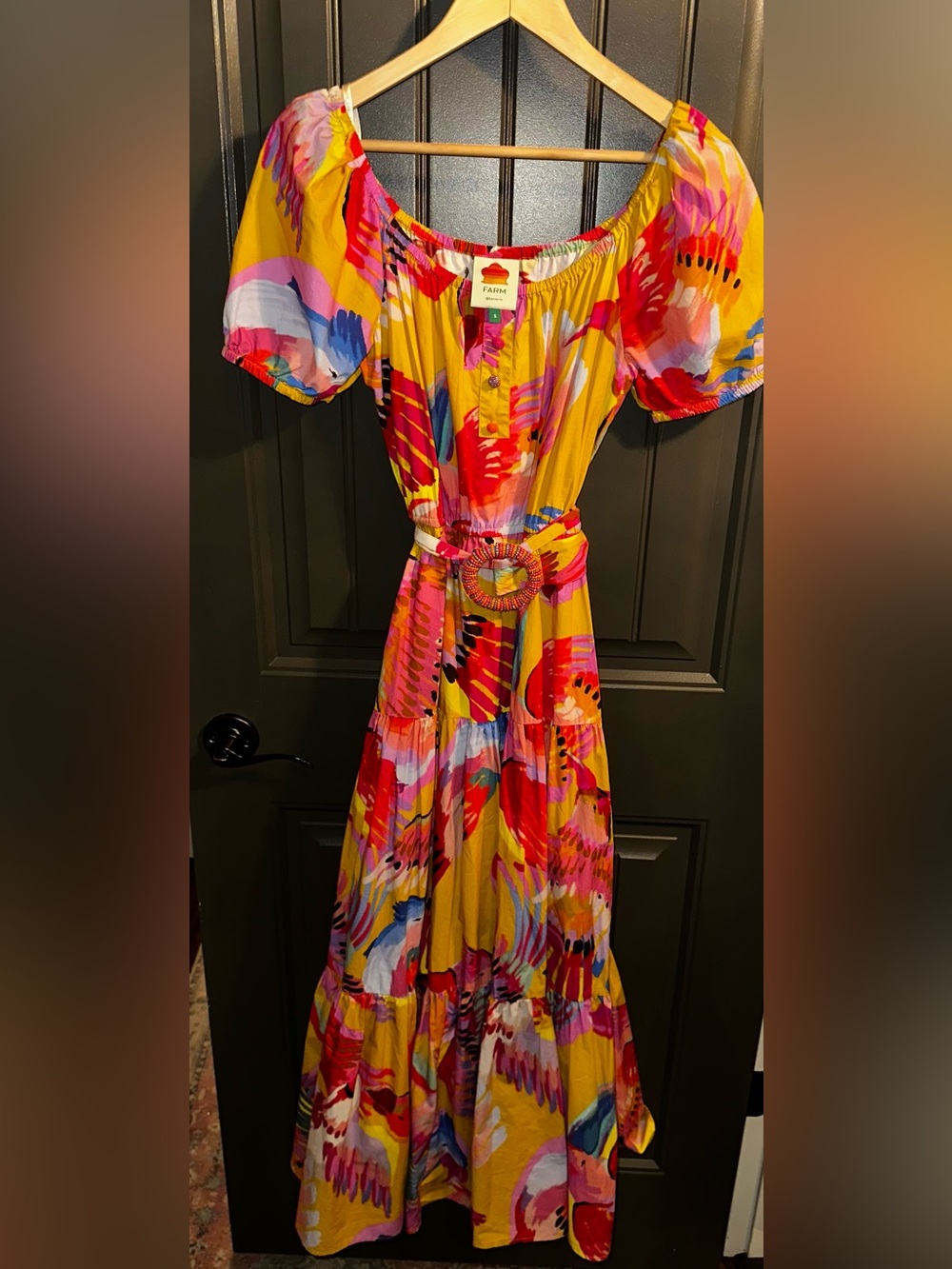 FARM Rio Neon Macaws Maxi Dress - Picture 2 of 5